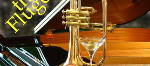 flugel horn and martini glass