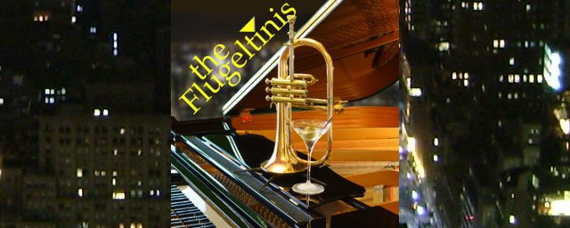 flugel horn and martini glass