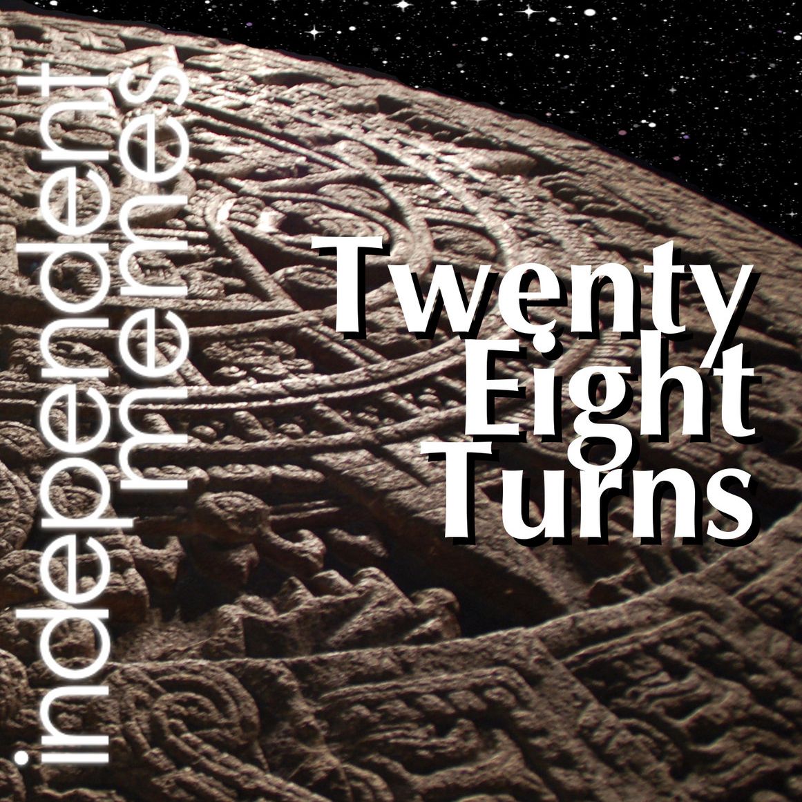 An aztec calendar stone that runs out in 2012.
